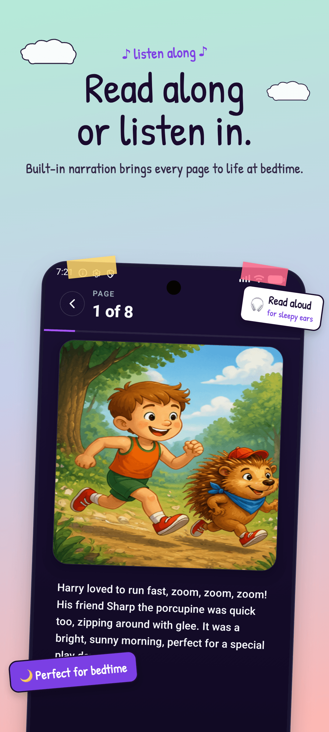 Read along or listen in