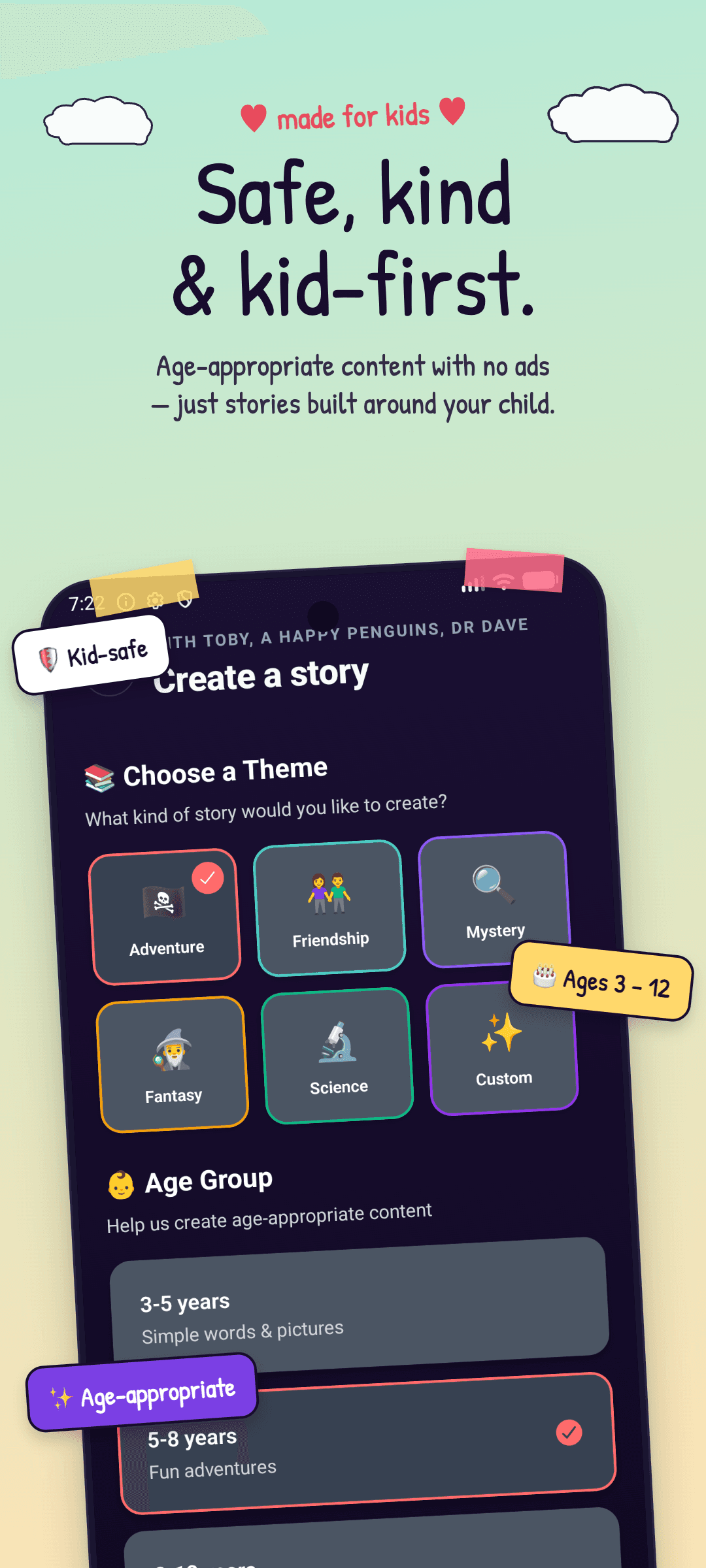 Safe, kind, and kid-first. Content moderation overview